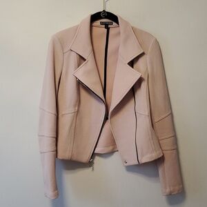 Express Pink Zip up Moto style Jacket